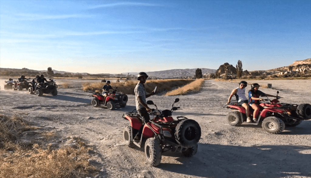 Kapadokya'sa atv sürüşü
